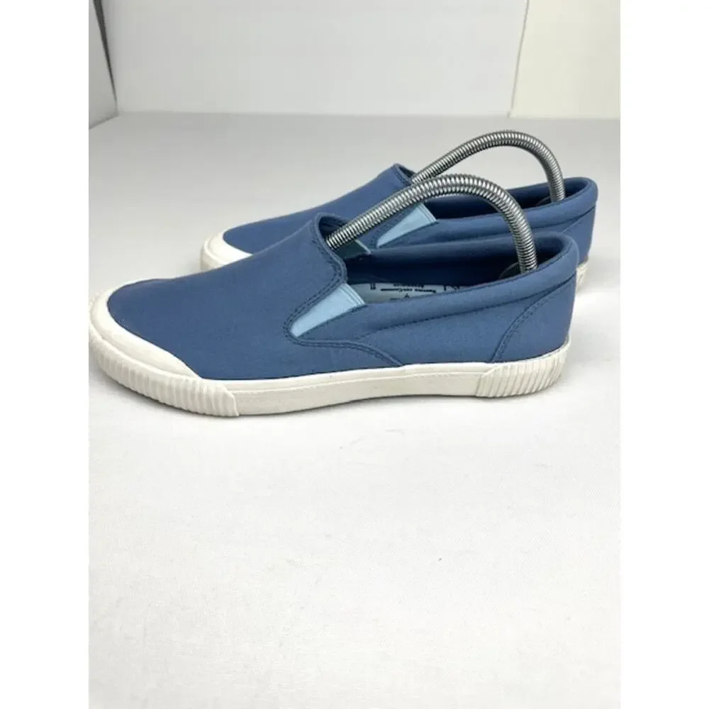L.L.Bean Bayside Canvas Slip-On Sneakers Blue Womens 9 Casual Comfort Shoes